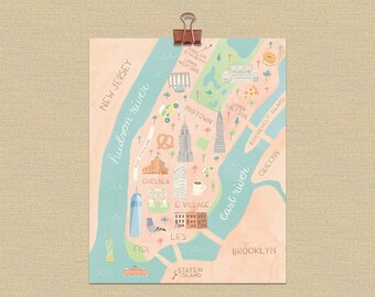 Manhattan map print Etsy graphic about Manhattan Printable Map called Manhattan map print Etsy